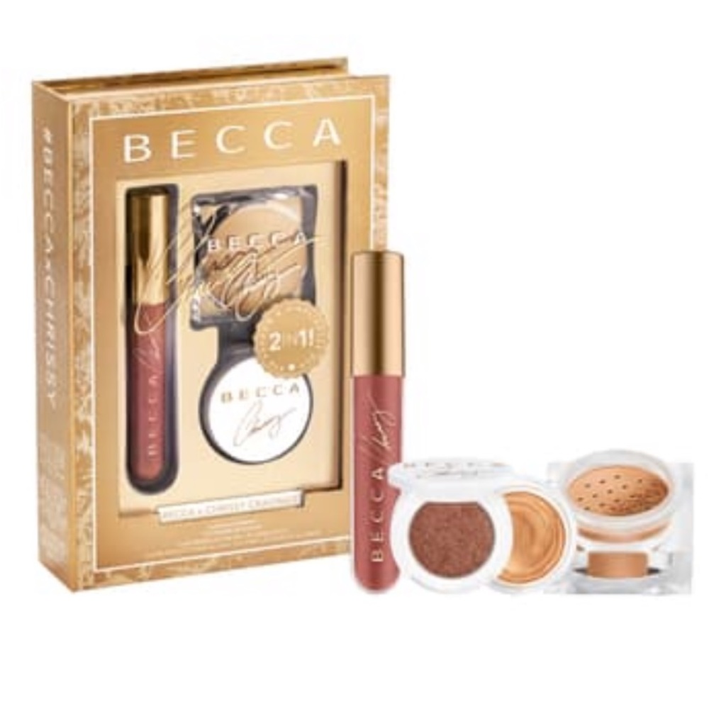 BECCA - liquid lipstick , Soufflé & glow kit .